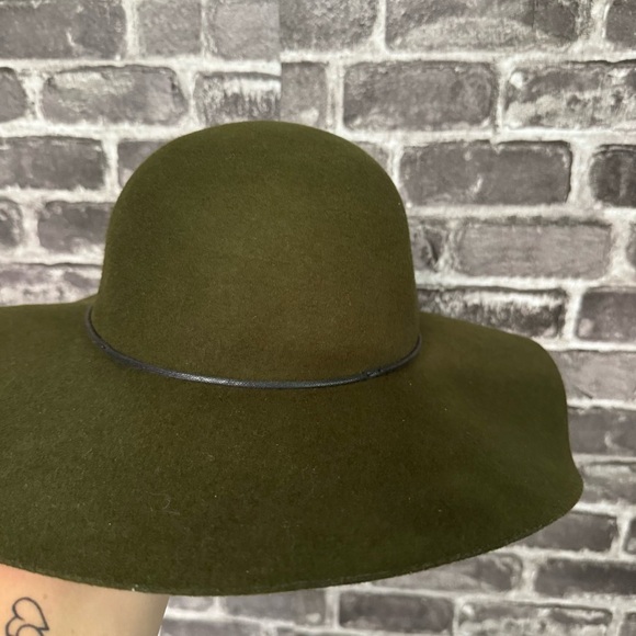 NWT Tart wide brim floppy hat green 100% wool OS - Picture 5 of 9